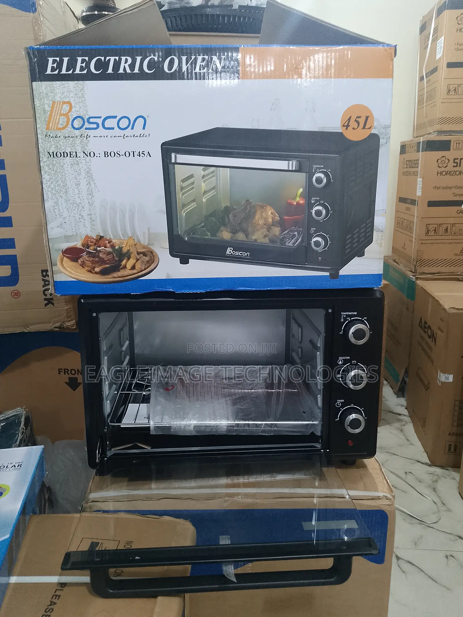 Versatile Boscon 45l Electric Oven for Pizzas Cakes