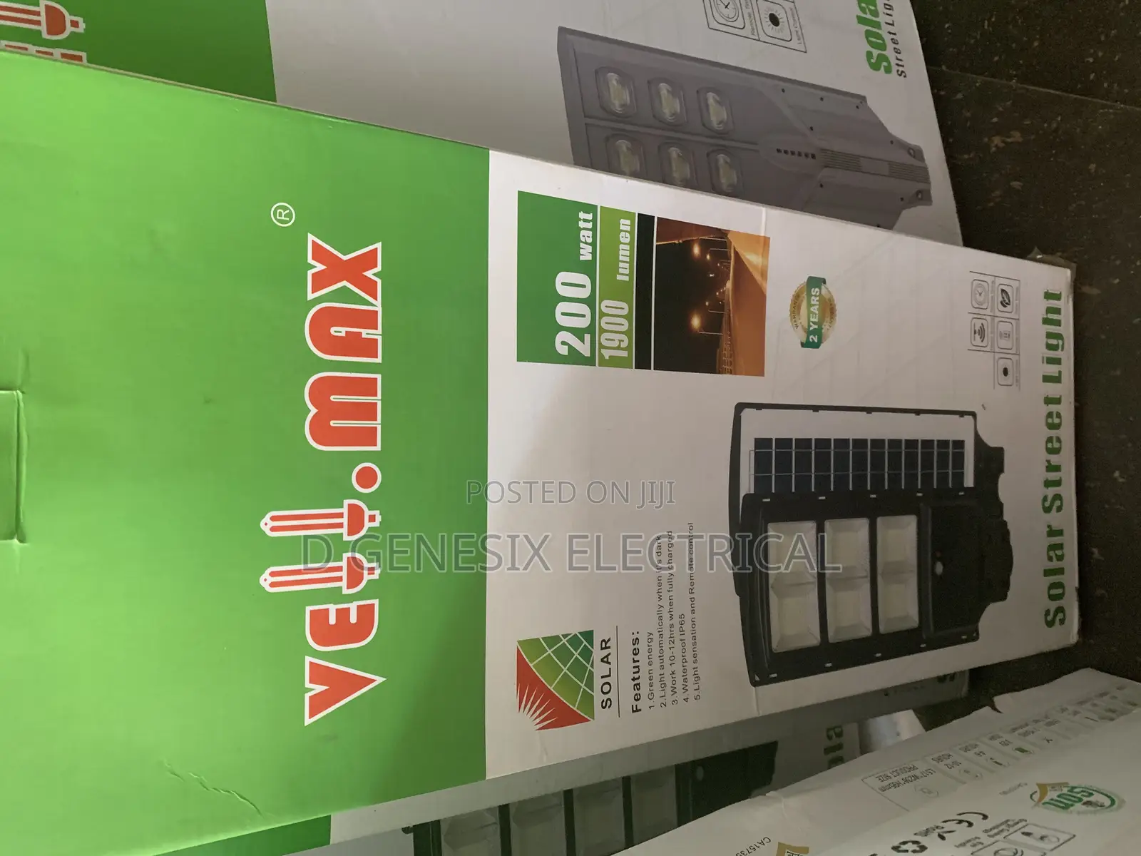 200w Solar Street Light Separate Panel Vellmax