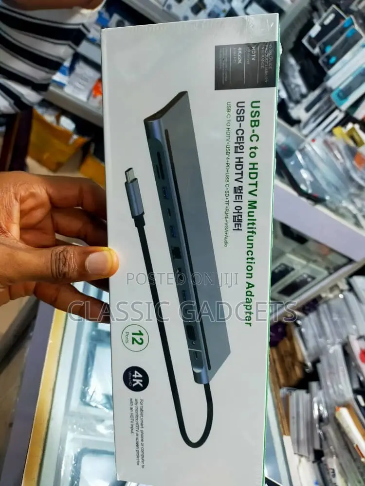 12 in 1 Usb-C Type-C to Usb Multifunctional Docking Station