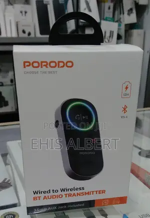 Porodo Wired To Wireless Bt Audio Transmitter