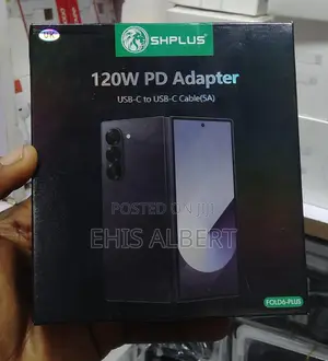 Shplus 120w Pd Adapter With Usb-C to Usb-C Cable