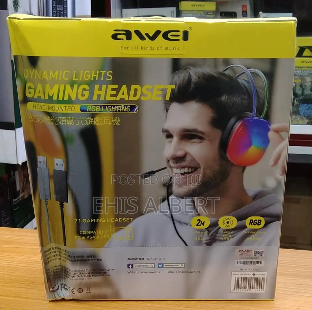 Awei Dynamic Lights Gaming Headset