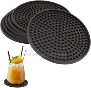 6pcs Silicone Glass Coaster