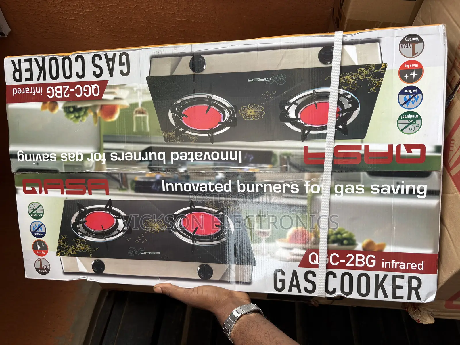 Qasa 2burner Inferred Gas Cooker