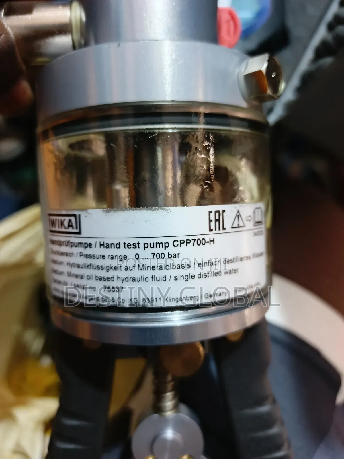 Hydraulic Hand Test Pump