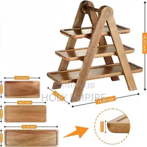 3 Tier Serving Tray Three Tiered Cupcake Stand Rectangle Serving