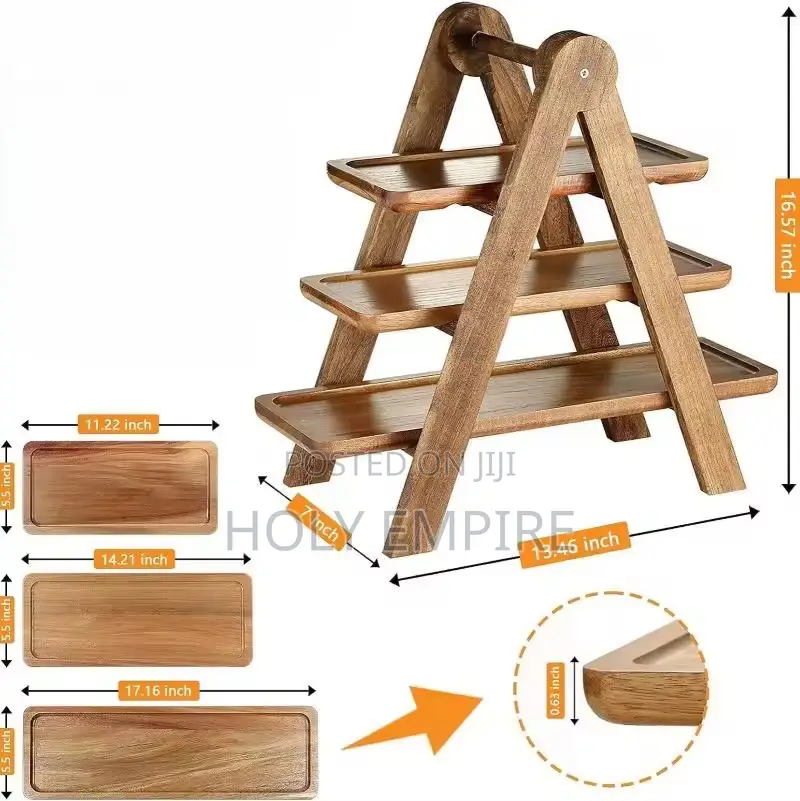 3 Tier Serving Tray Three Tiered Cupcake Stand Rectangle Serving