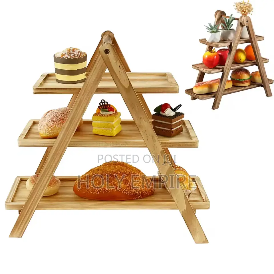 3 Tier Serving Tray Three Tiered Cupcake Stand Rectangle Serving