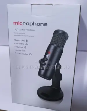 Mu900 Condenser Wired Microphone RGB on Laptop Podcast Live Streaming