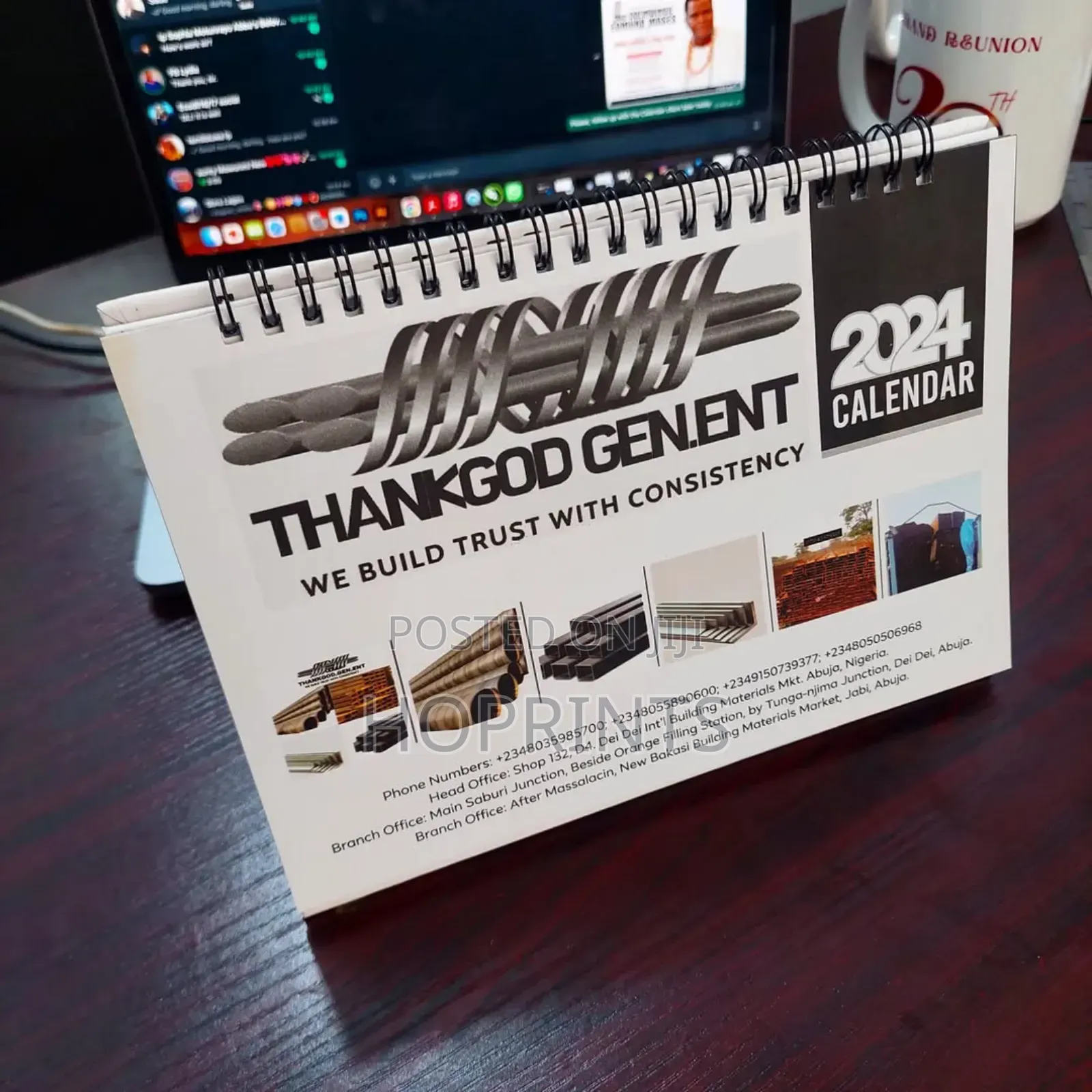 Branded Table Calendar for Office Business