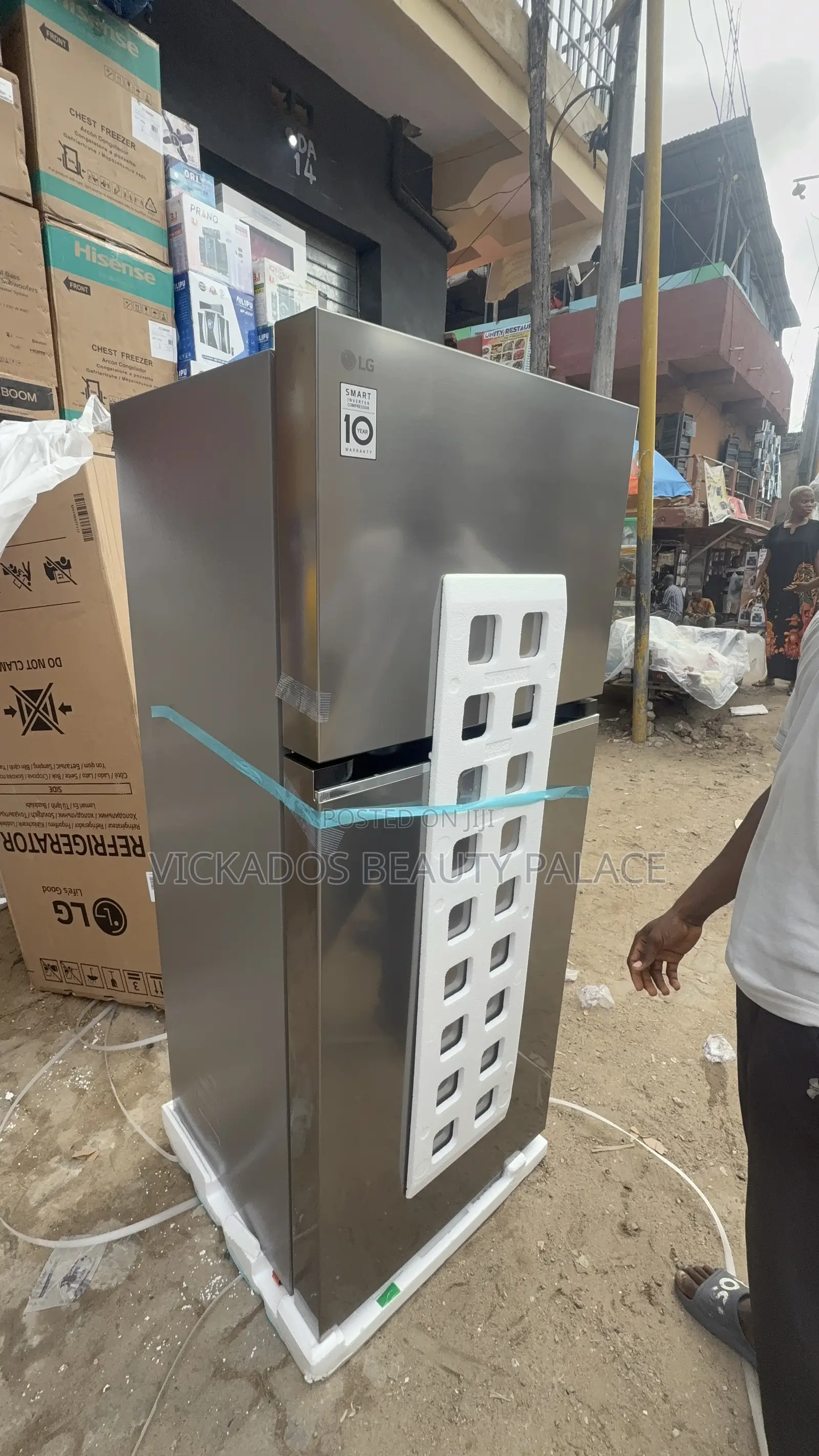 Lg 375l Top Freezer Refrigerator Smart Inverter Compressor |