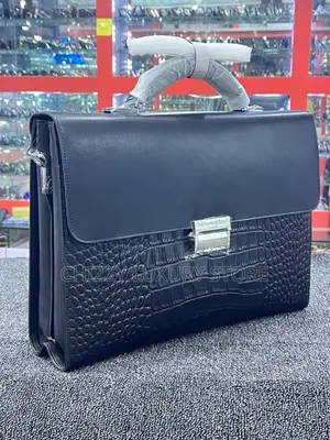 Mont Blanc Quality Luxury Men Genuine Leather Bag
