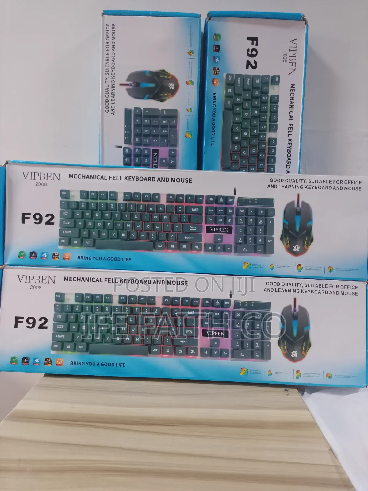 Vipben F92 Wired Optical Gaming Keyboard Mouse