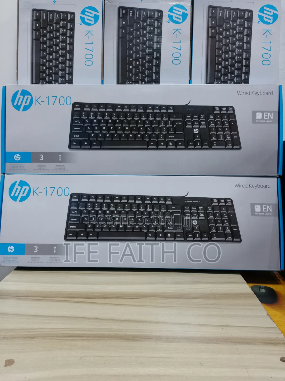 Hp Wired Usb Keyboard – Full-Size, Plug Play
