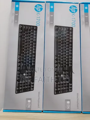 Hp Wired Usb Keyboard – Full-Size, Plug Play