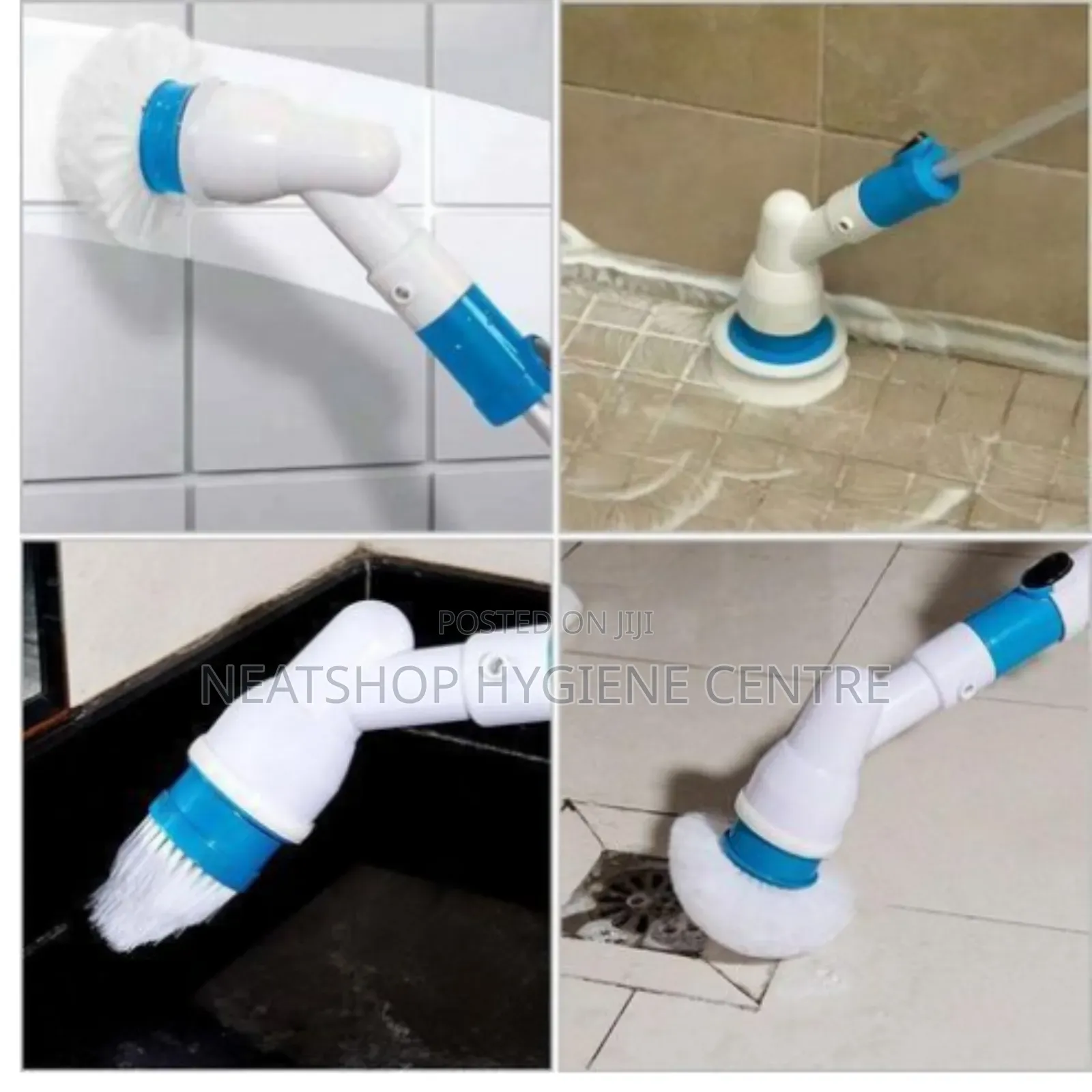 Hurricane Spin Scrubber; Multi-Function Long Handle Electric Brush
