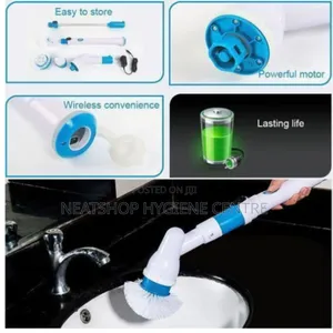 Hurricane Spin Scrubber; Multi-Function Long Handle Electric Brush