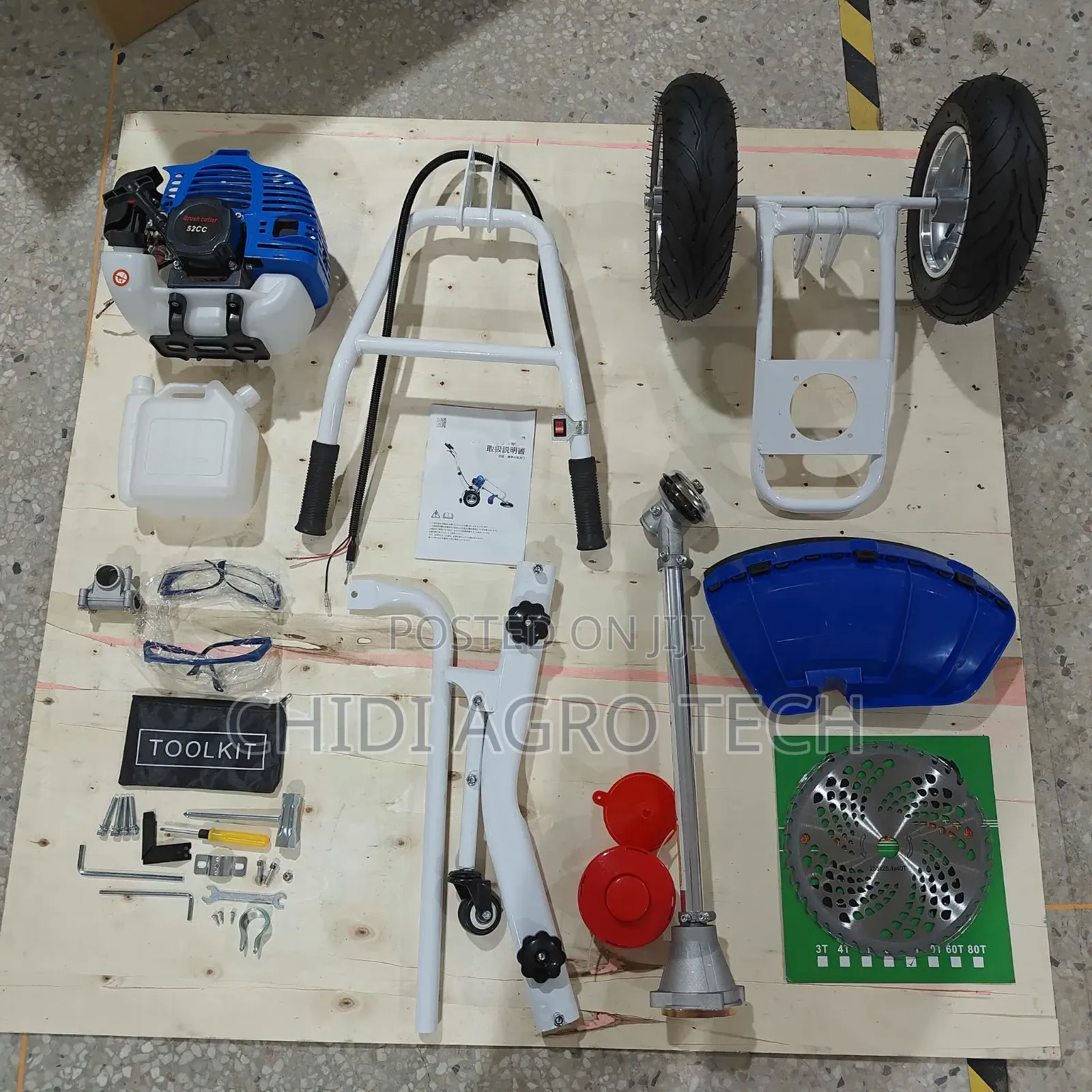 Wheels Brush Cutter