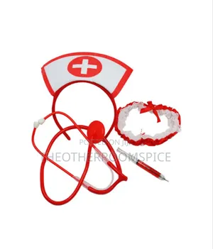 4pc Medical Nurse Costume Adult Roleplay Fun Accessories