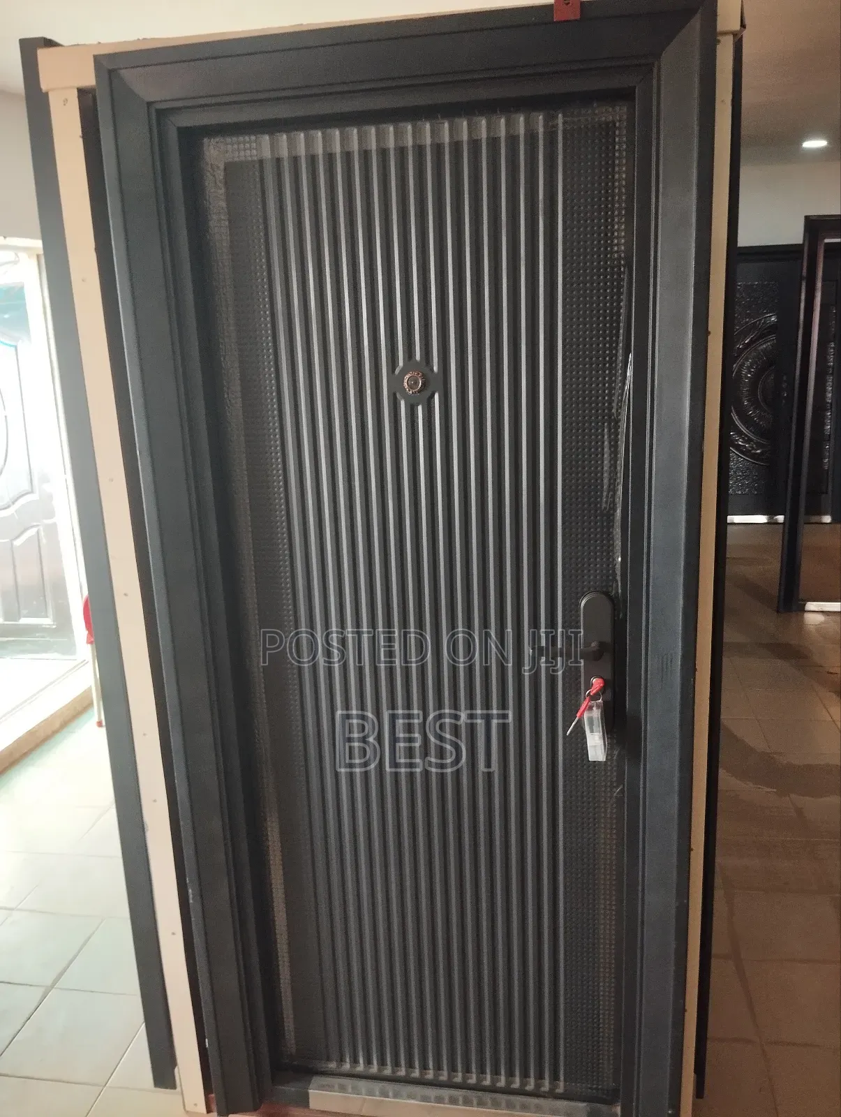 J Black Security Door