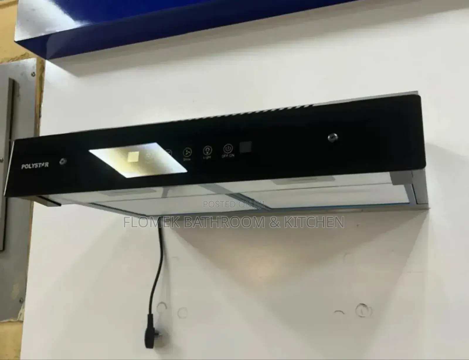 Under Cabinet Flat Screen Kitchen Hood.