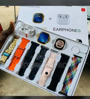 I20 Ultra 3 Max Smart Watch Free Airpod, 7 Straps
