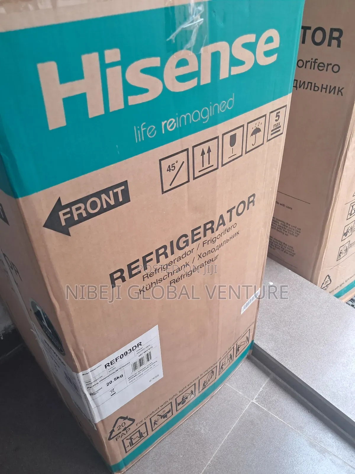 Hisense Single Door Refrigerator Ref093dr