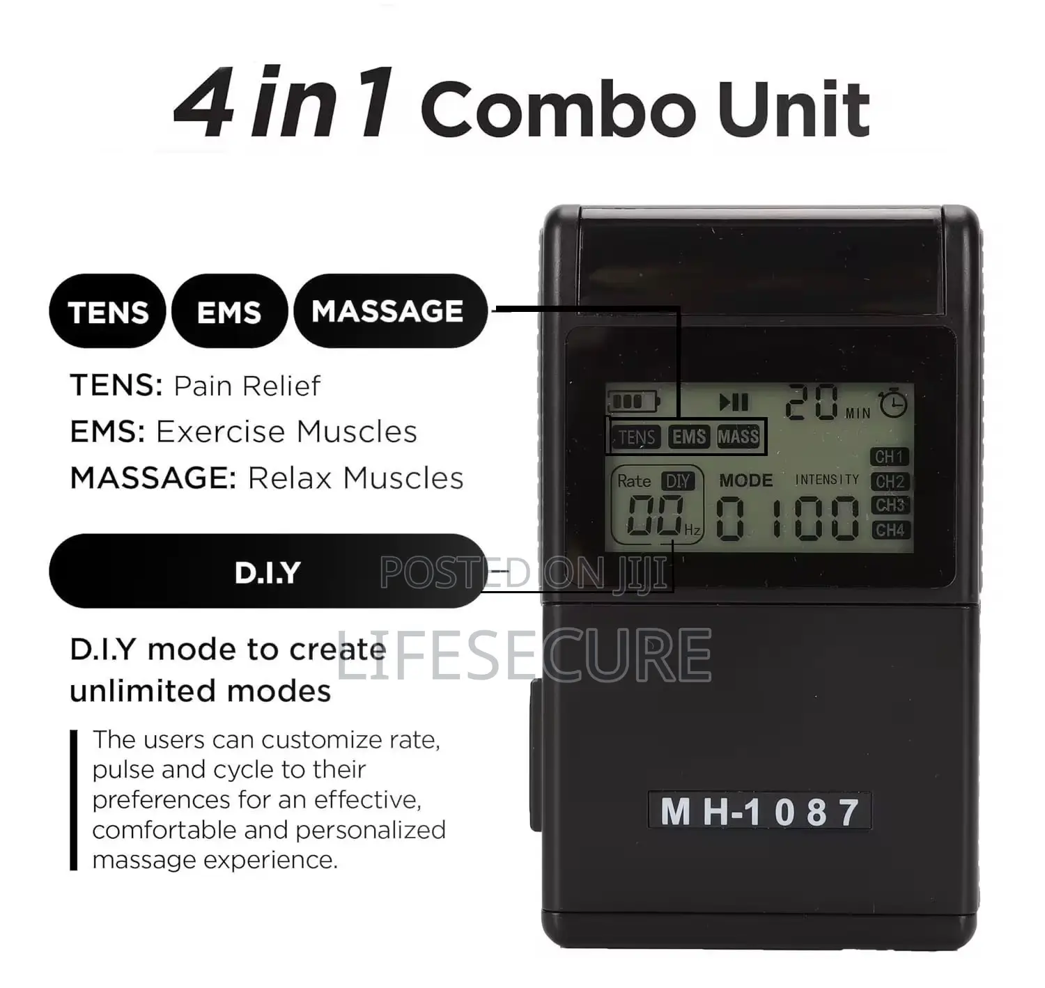 Tens Ems Physical Therapy (Rechargeable)
