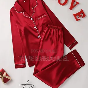 Satin Sleepwear Long Sleeves - Stylish and Cozy Nightwear Pyjama Set.