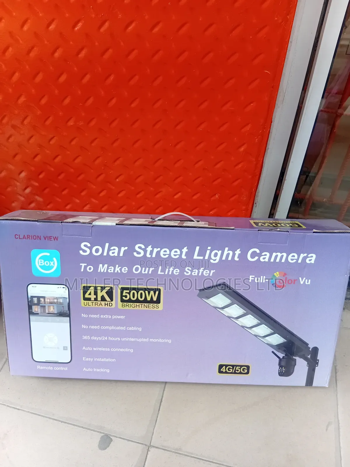 500w Solar Streetlight With Camera L500
