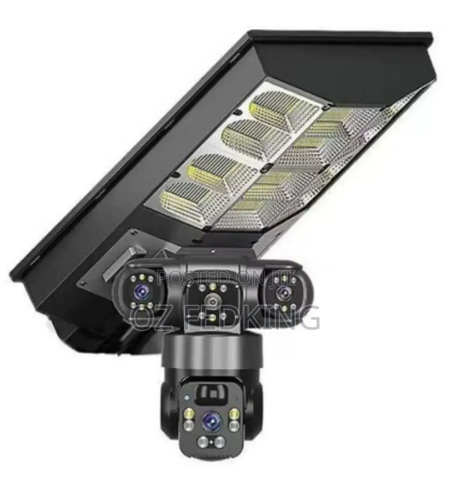 3lens Street Light Solar Camera