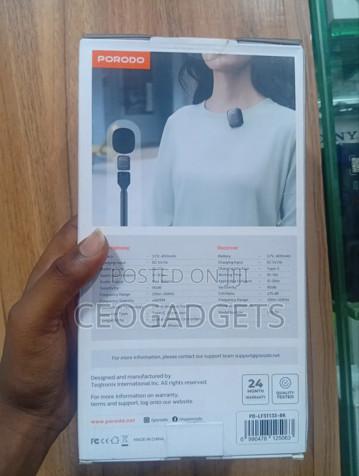Porodo High  Automatic Noise Recduction Two-device Microphone