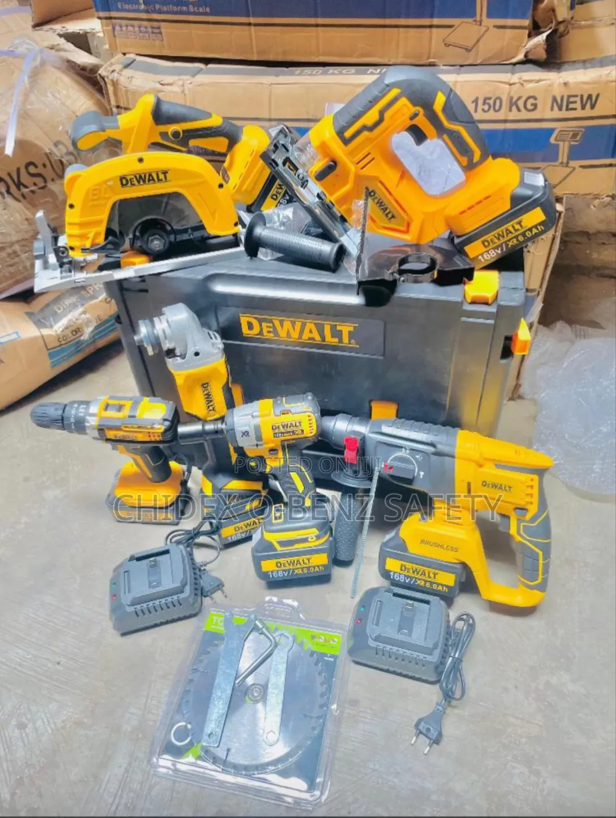 6in1 Dwalt Brushless Tools Set 168v