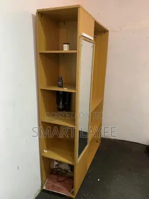 Open Wardrobe With Mirror