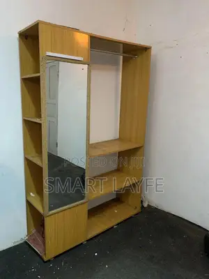 Open Wardrobe With Mirror