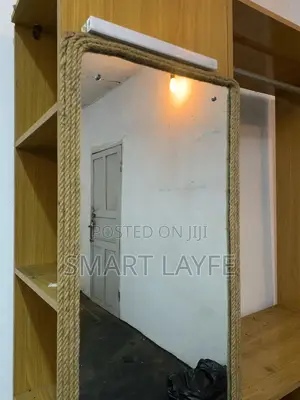 Open Wardrobe With Mirror