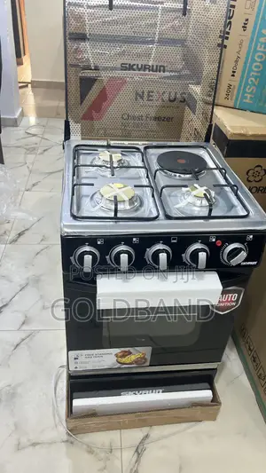 Skyrun 3+1 Auto Ignition Gas Cooker – Compact Design