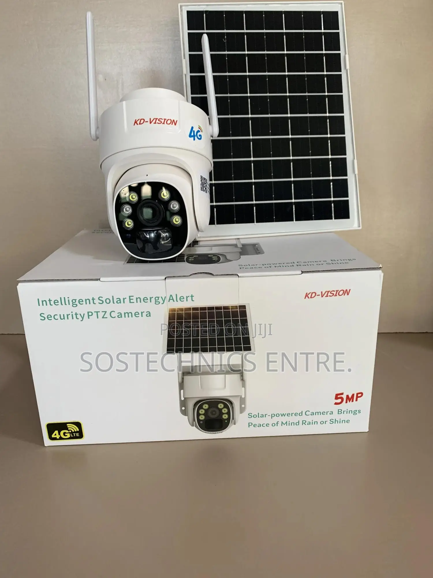 Single Lens V380 Intelligence PTZ Solar Camera