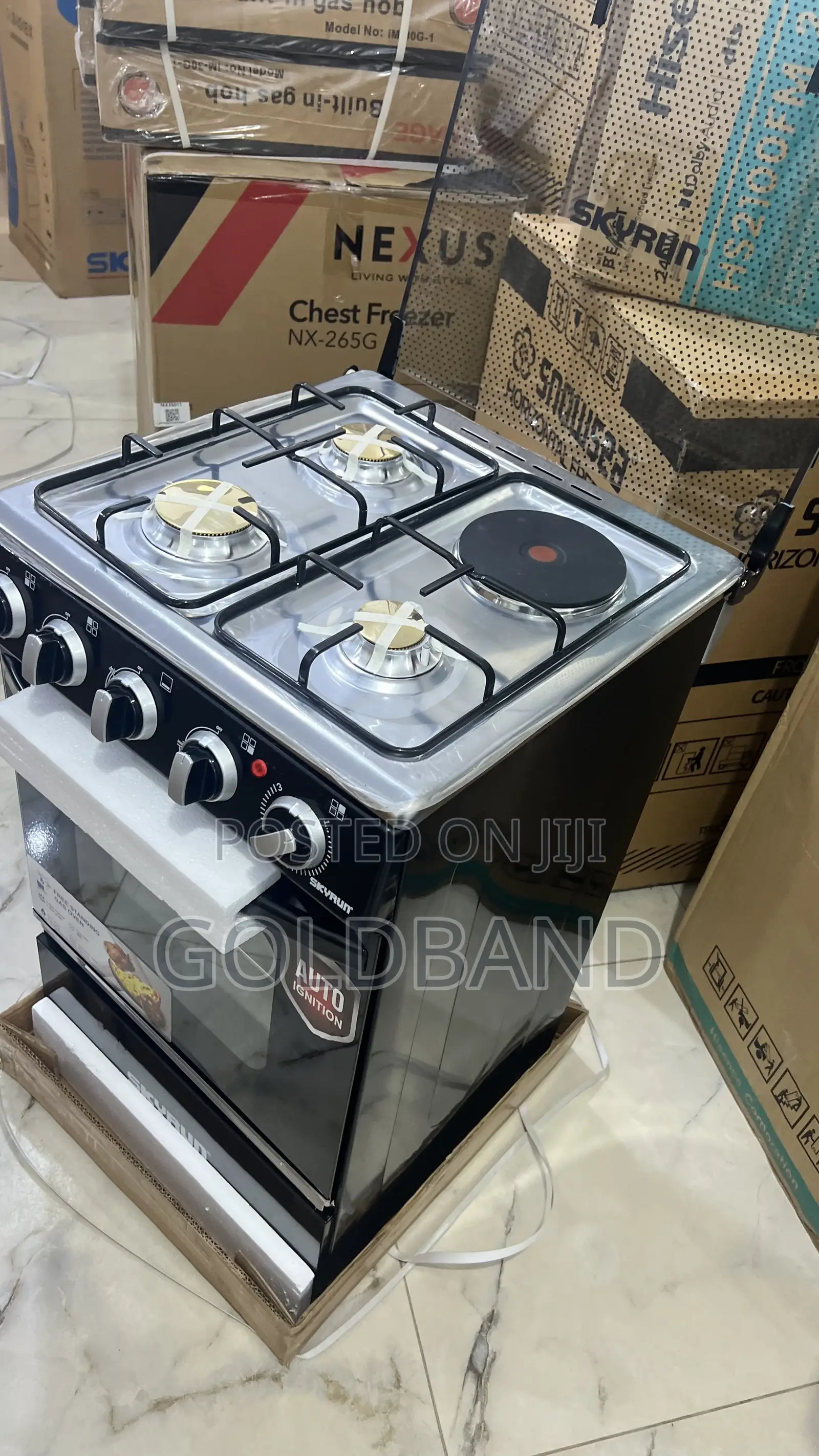 Skyrun 3+1 Gas Cooker – Energy Efficient Design