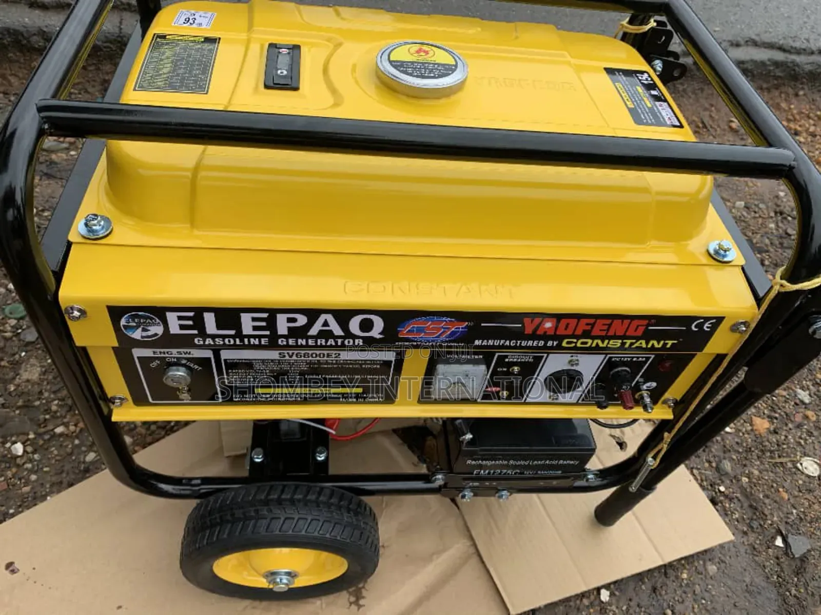 Elepaq Constant 6800e2 4.5kva Kick Start Generator Copper
