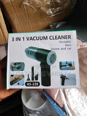 3-in-1 Portable Rechargeable Vacuum Cleaner (Car Home)