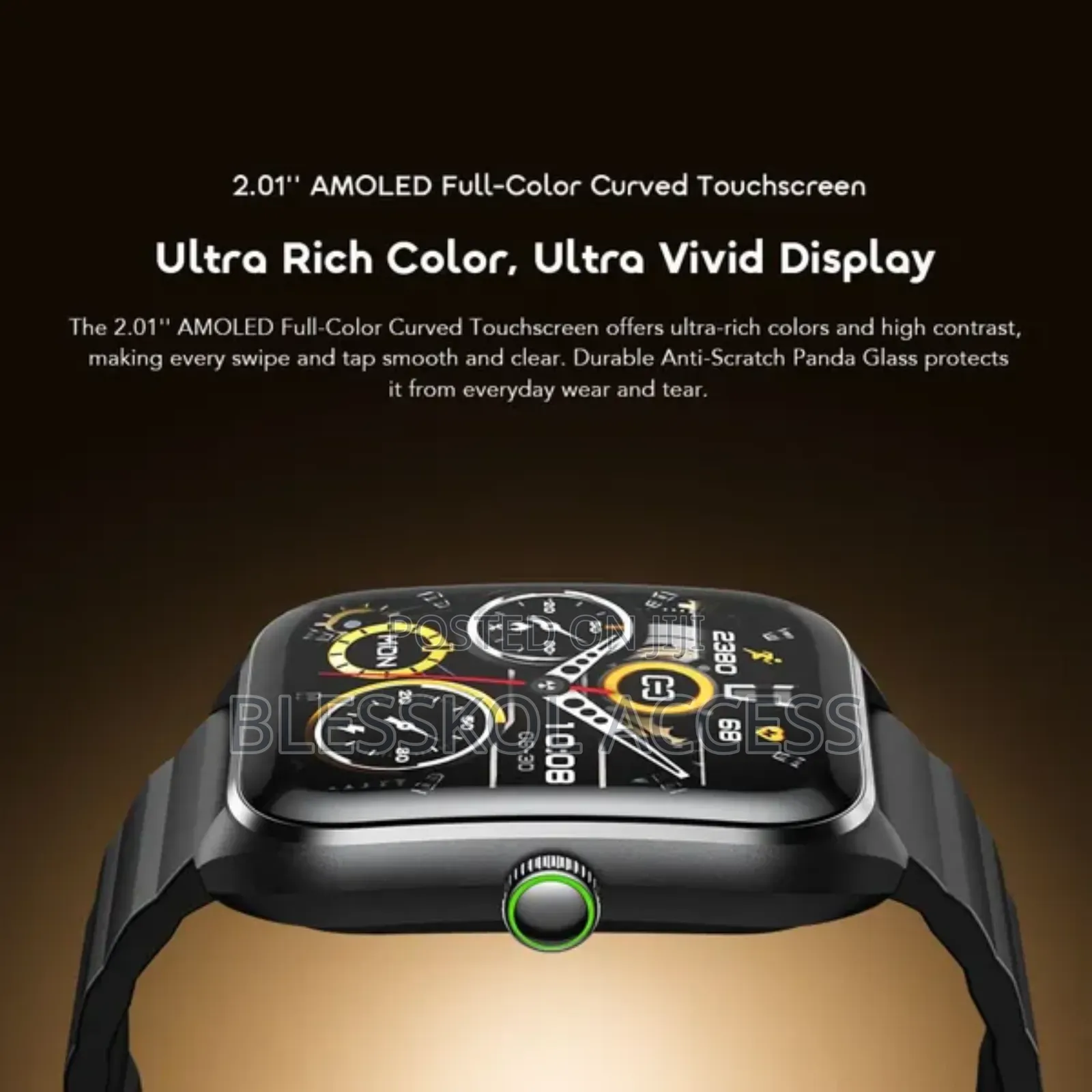 Oraimo Watch Nova 2 2.01" Amoled Ip68 Curved Touchscreen Smart Watch
