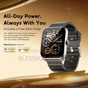 Oraimo Watch Nova 2 2.01" Amoled Ip68 Curved Touchscreen Smart Watch