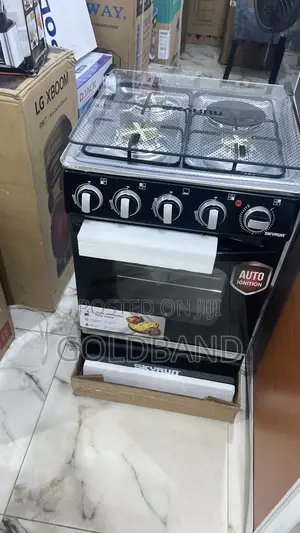 Skyrun 3+1 Gas Cooker – Perfect for Family Kitchens