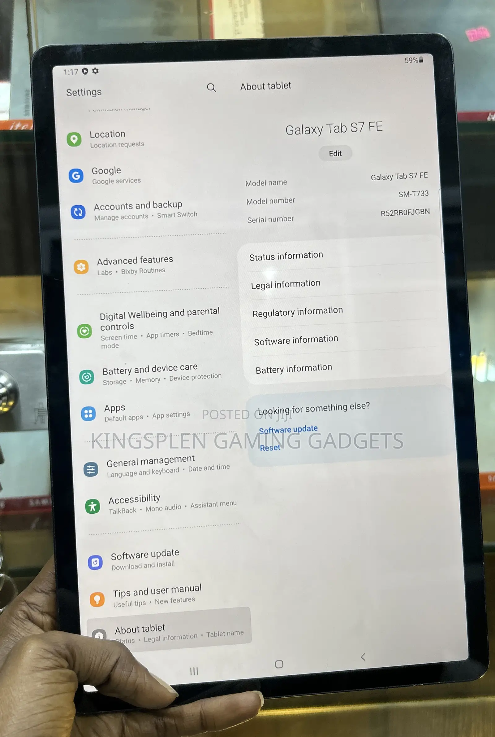 Samsung Galaxy Tab S7 FE 64 GB Blue