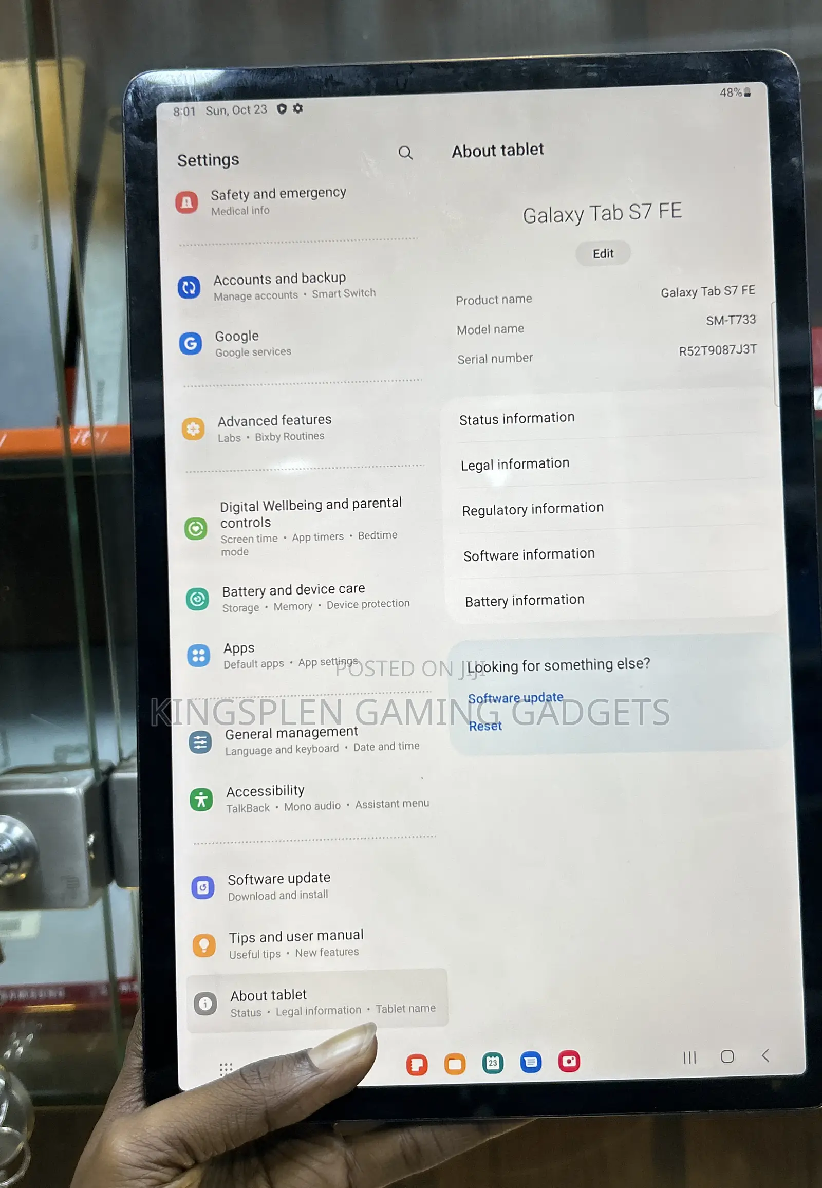 Samsung Galaxy Tab S7 FE 128 GB Blue