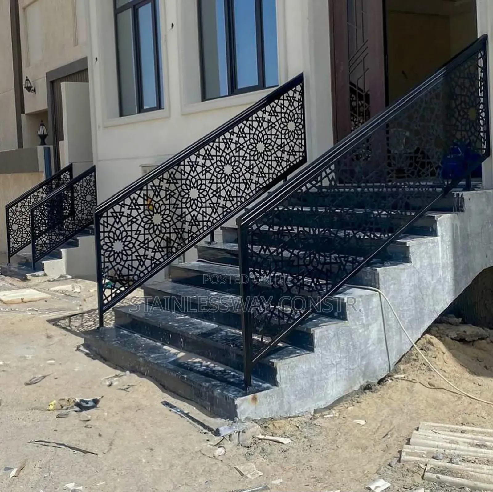 Lasercut Entrance Design Railing Decor