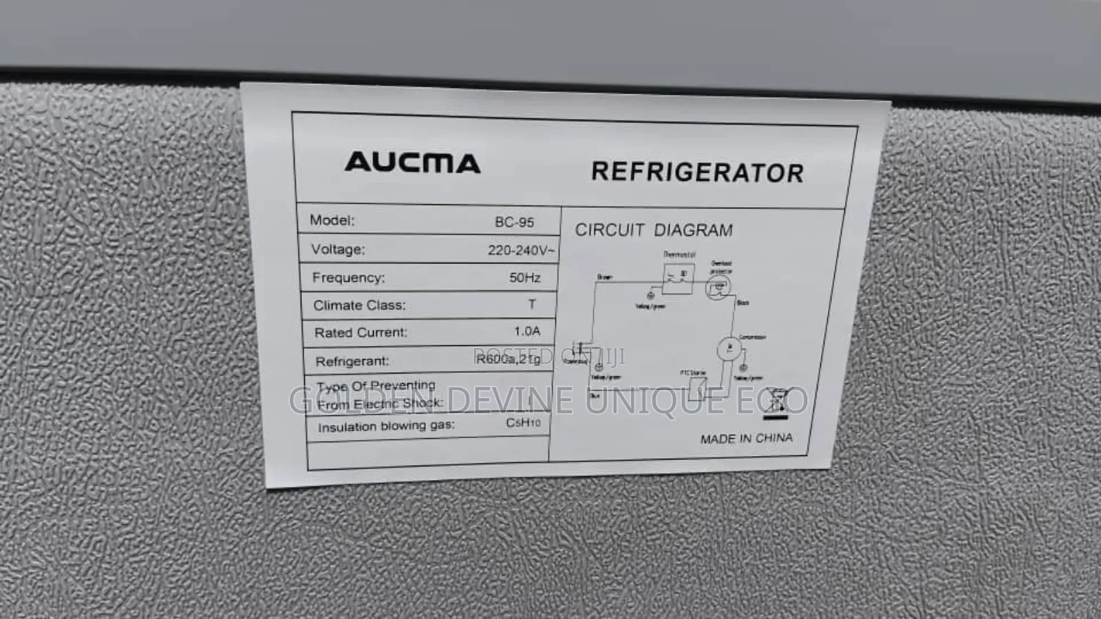 Aucma Refrigerator