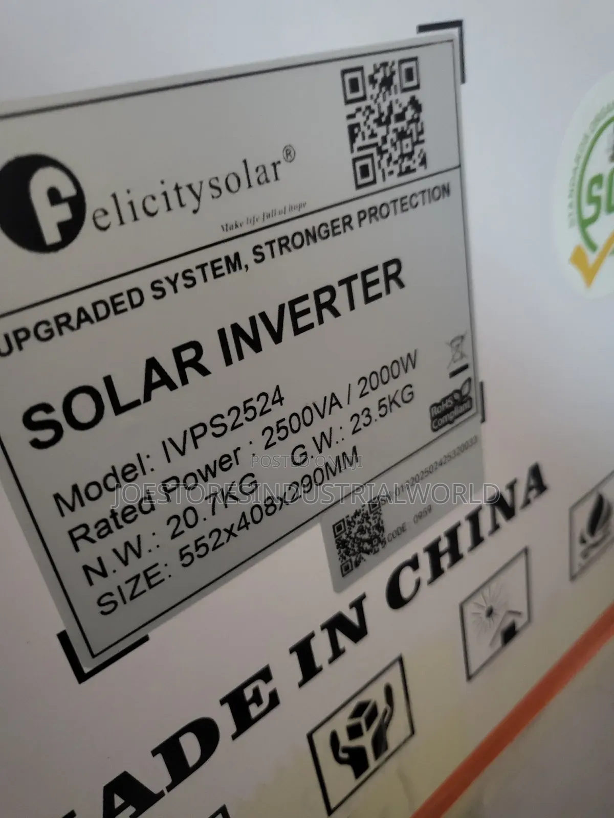 Felicity 2.5kva Inverter
