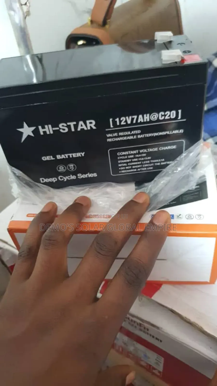 Dry Cell Battery Hi-Star Battery 7a 12v